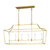 Visual Comfort Studio Six Light Linear Lantern
