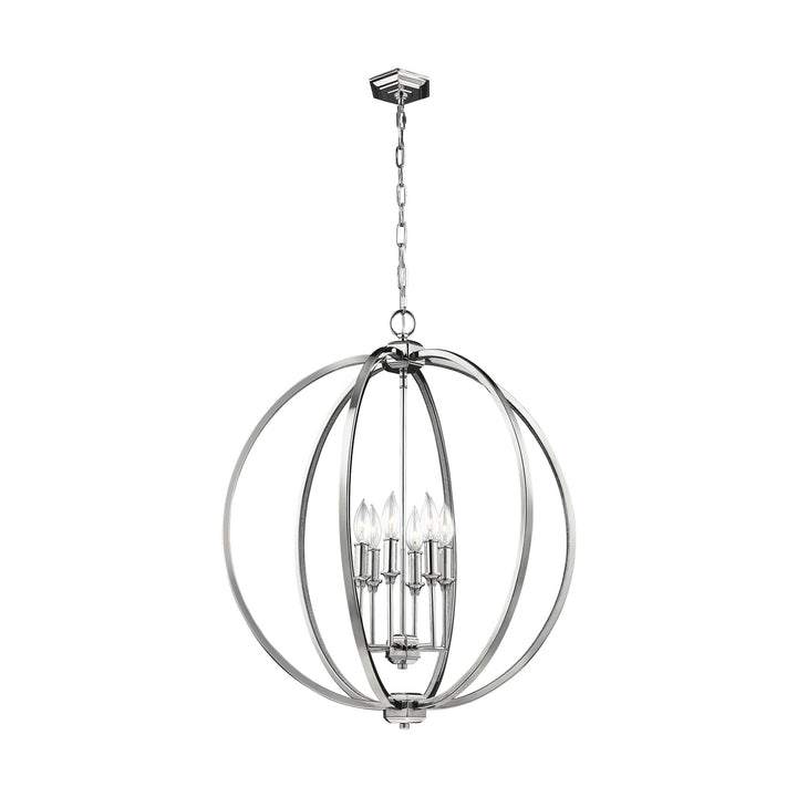 Visual Comfort Studio Six Light Pendant