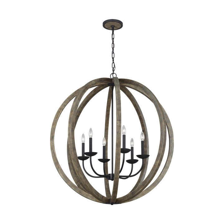 Visual Comfort Studio Six Light Pendant