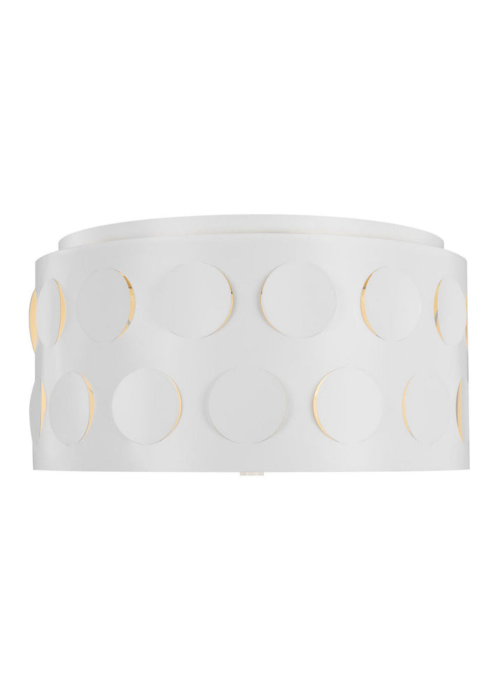 Visual Comfort Studio Three Light Flush Mount