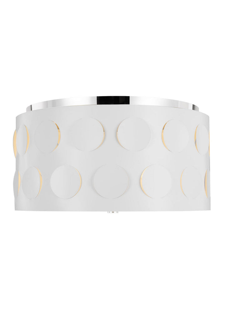 Visual Comfort Studio Three Light Flush Mount