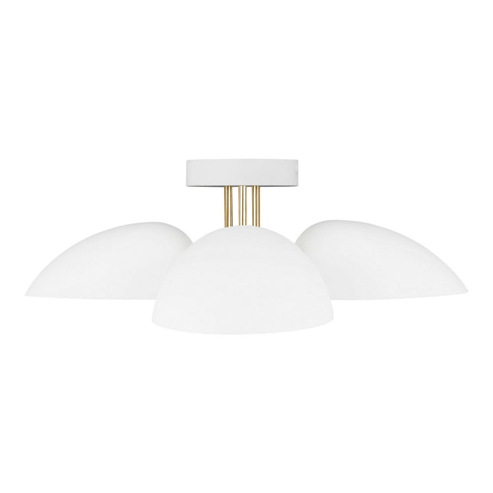 Visual Comfort Studio Three Light Flush Mount