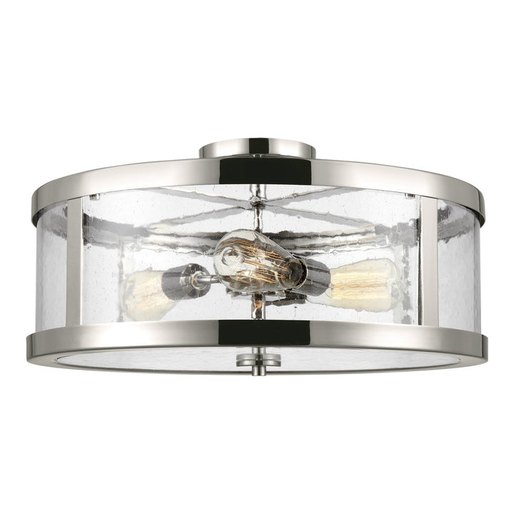 Visual Comfort Studio Three Light Semi-Flush Mount