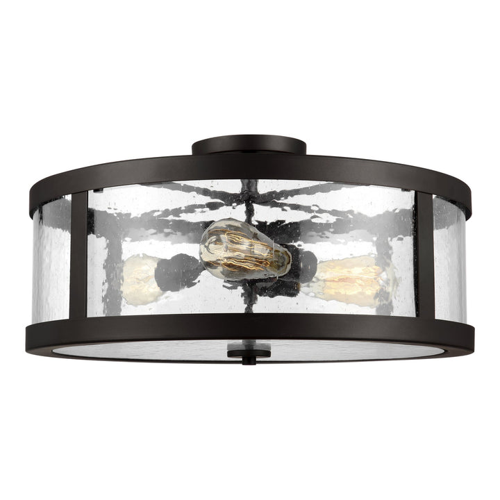 Visual Comfort Studio Three Light Semi-Flush Mount