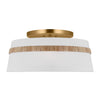 Visual Comfort Studio Three Light Semi-Flush Mount