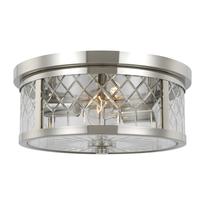 Visual Comfort Studio Two Light Flush Mount