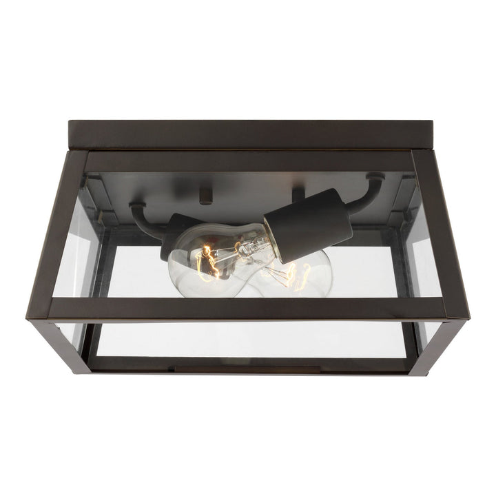 Visual Comfort Studio Two Light Outdoor Flush Mount