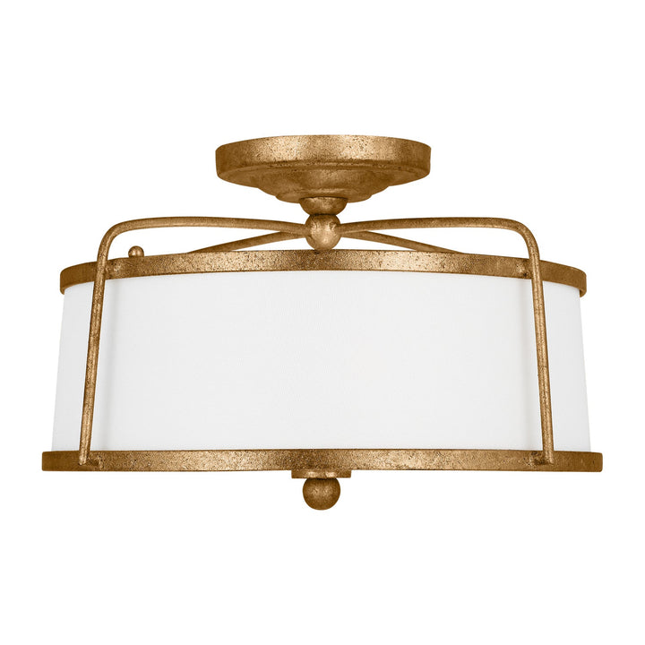 Visual Comfort Studio Two Light Semi-Flush Mount