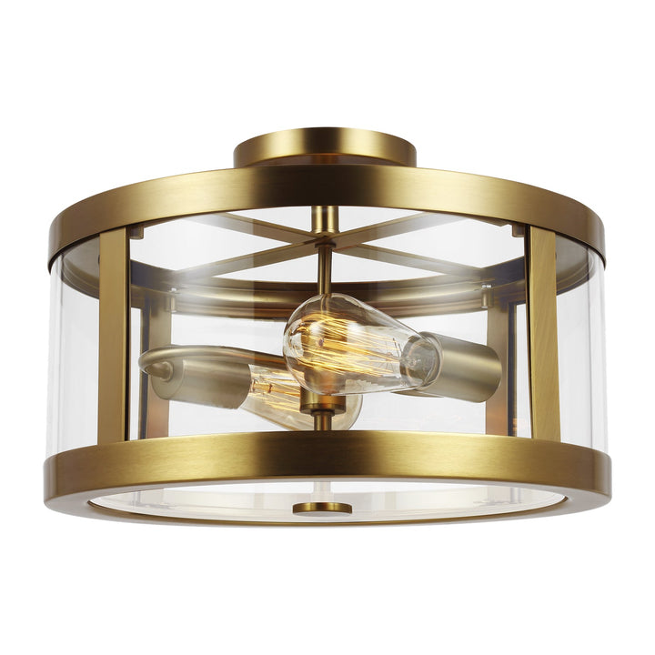 Visual Comfort Studio Two Light Semi-Flush Mount