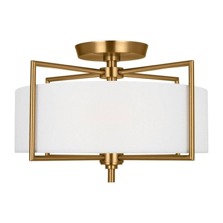 Visual Comfort Studio Two Light Semi-Flush Mount