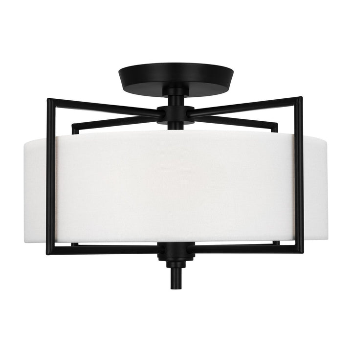 Visual Comfort Studio Two Light Semi-Flush Mount