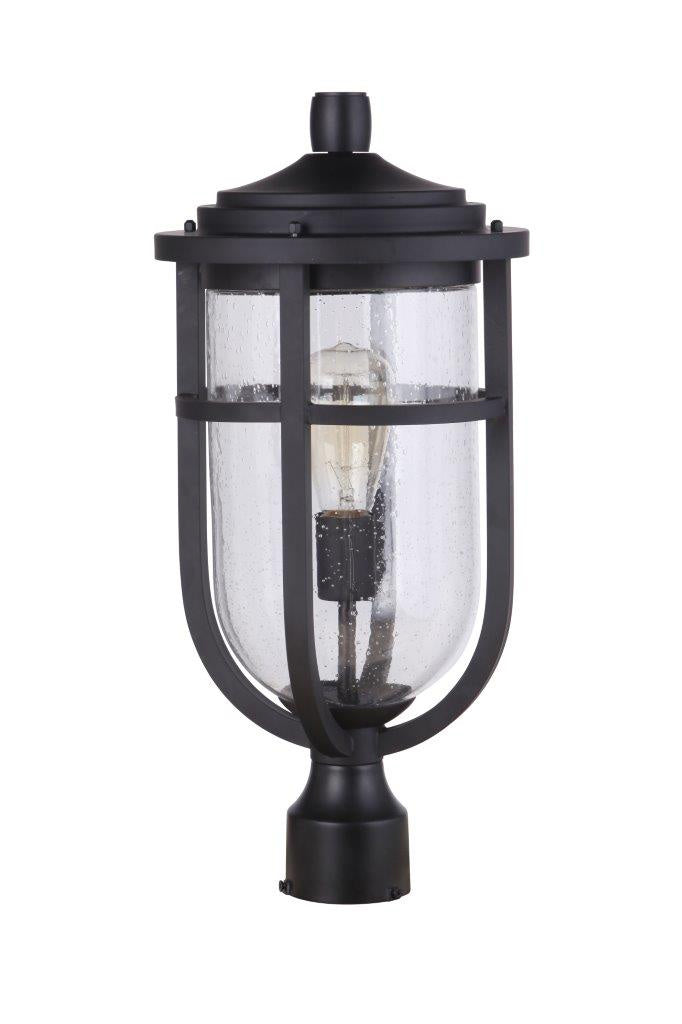 Voyage One Light Outdoor Post Mount in Midnight