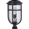 Voyage One Light Outdoor Post Mount in Midnight