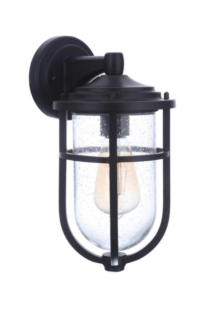 Voyage One Light Outdoor Wall Mount in Midnight