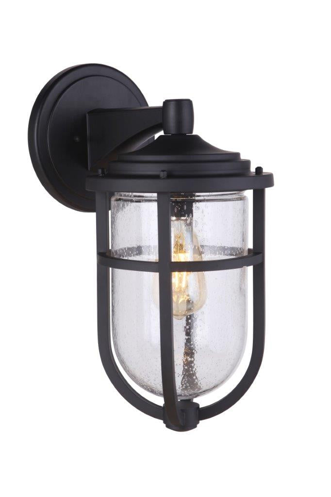 Voyage One Light Outdoor Wall Mount in Midnight