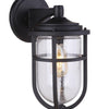 Voyage One Light Outdoor Wall Mount in Midnight