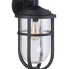 Voyage One Light Outdoor Wall Mount in Midnight