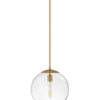 Warby LED Pendant in Heritage Brass