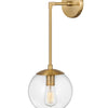 Warby LED Pendant in Heritage Brass