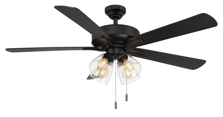 Wind River Pecos 52" Pull Chain Ceiling Fan with 24W LED with Edison Bulbs