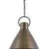 Winnie LED Pendant in Dark Antique Brass