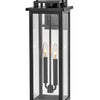 Winthorpe LED Wall Mount Lantern in Black