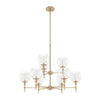 Xidane Nine Light Chandelier in Alturas Gold