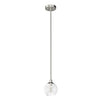 Xidane One Light Mini Pendant in Brushed Nickel
