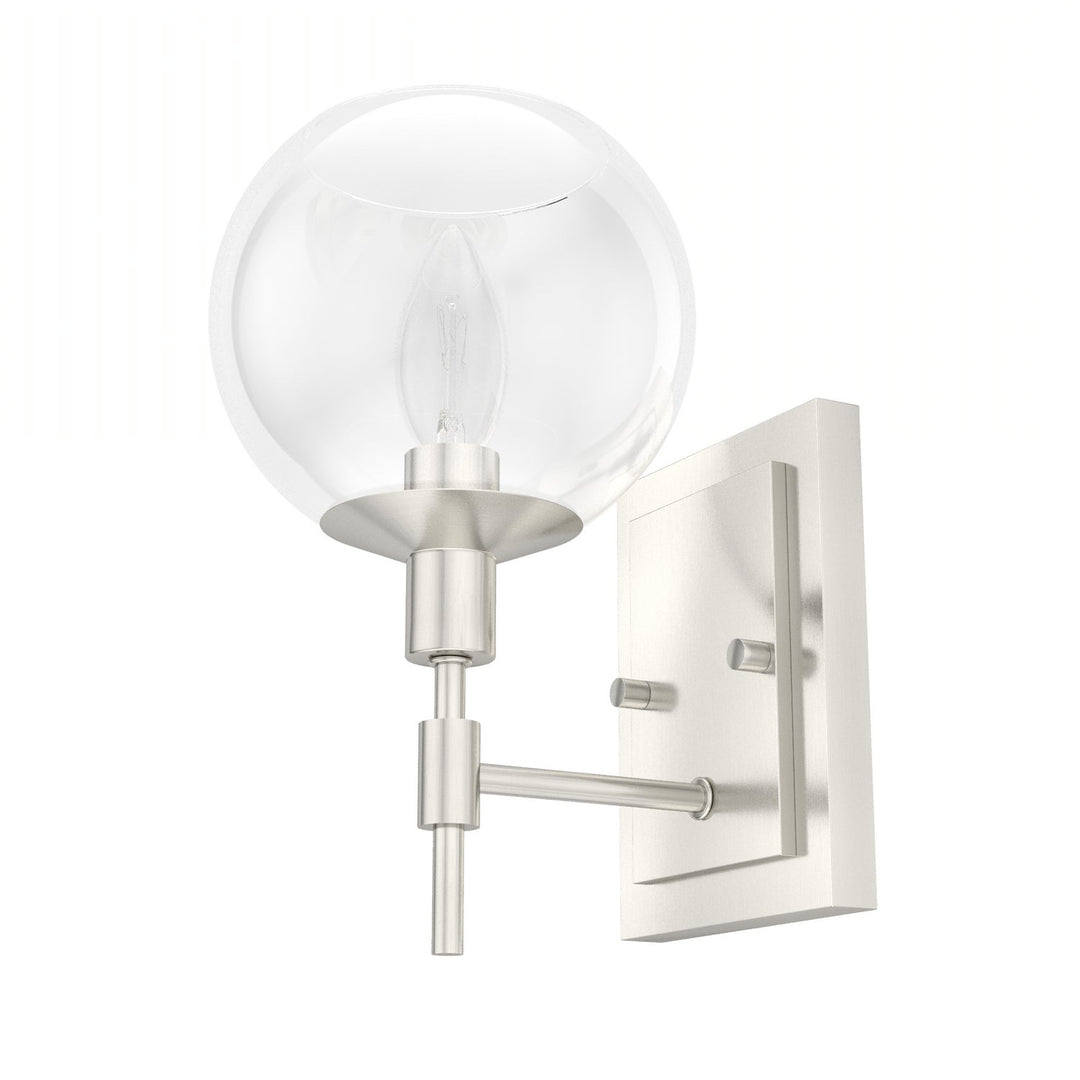 Xidane One Light Wall Sconce in Brushed Nickel