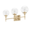 Xidane Three Light Vanity in Alturas Gold