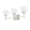 Xidane Three Light Vanity in Brushed Nickel