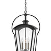 Yale LED Hanging Lantern in Black