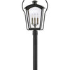Yale LED Post Top or Pier Mount Lantern in Black