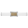 Zevi LED Vanity in Polished Nickel