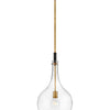Ziggy LED Pendant in Heritage Brass