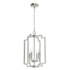 Zoanne Four Light Pendant in Brushed Nickel