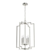 Zoanne Four Light Pendant in Brushed Nickel-Discontinued