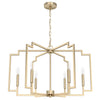 Zoanne Six Light Chandelier in Alturas Gold