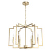Zoanne Six Light Chandelier in Alturas Gold-Discontinued