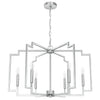 Zoanne Six Light Chandelier in Brushed Nickel